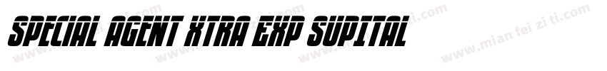 Special Agent Xtra Exp SupItal Regu字体转换